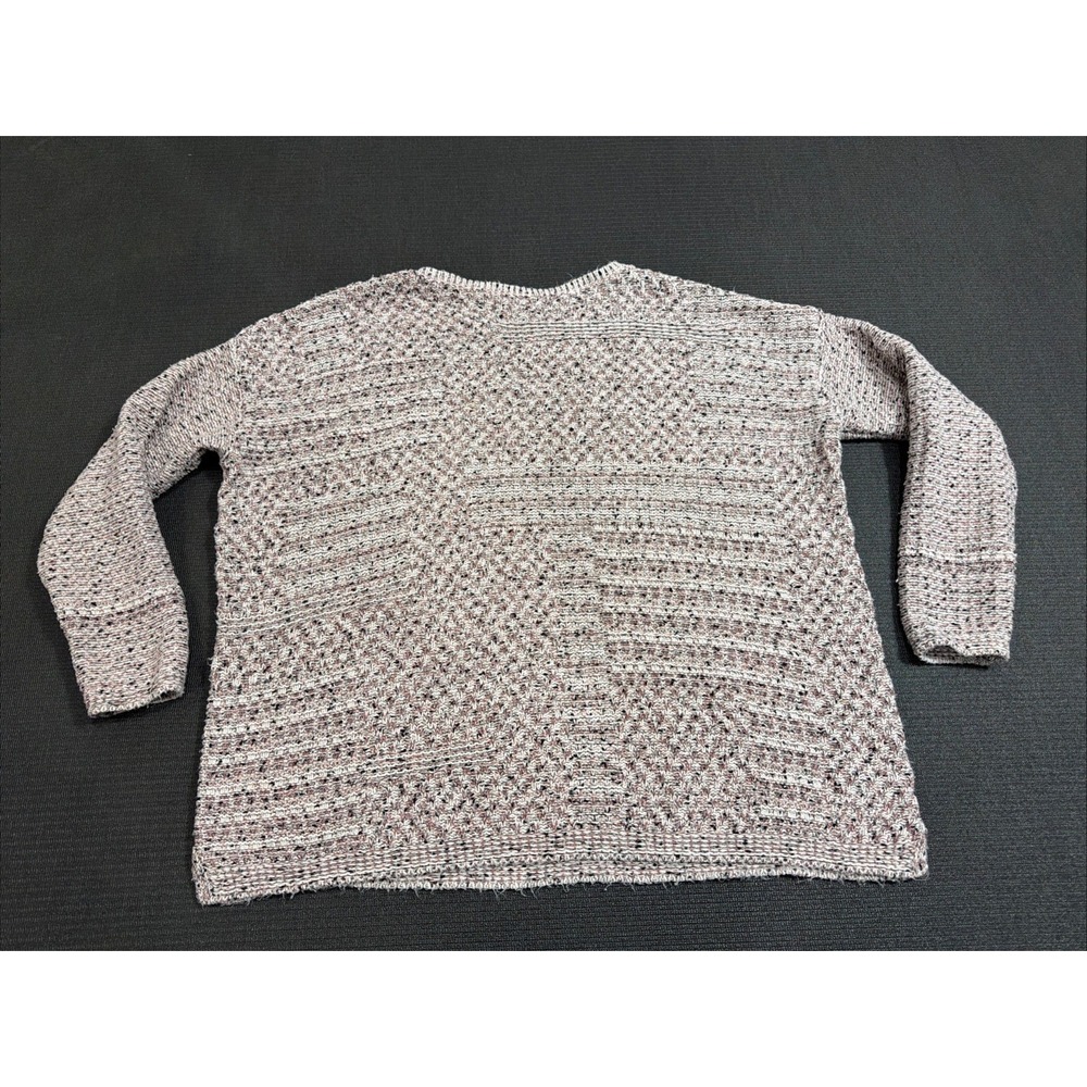 Pure Jill Sweater Womens Size Large Pullover Multicolor Marled Knit Longsleeve